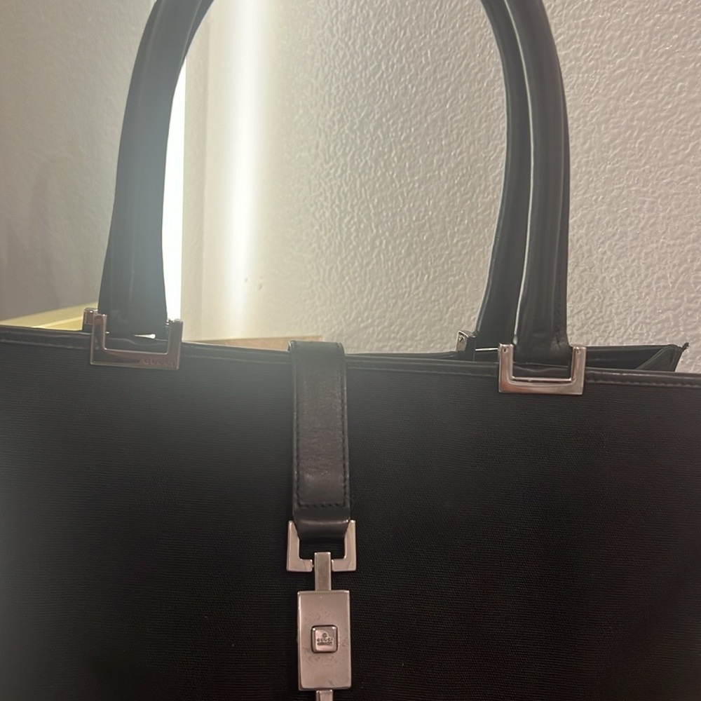 Gucci Black Leather Tote Bag - Picture 6 of 13